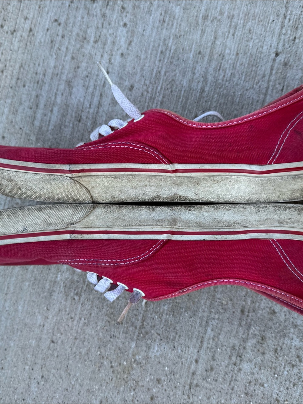 Vans Men’s 10.5 Lot Bundle 4 Pairs Authentic Slip Ons Moccasin Blue Red Brown - Picture 7 of 16